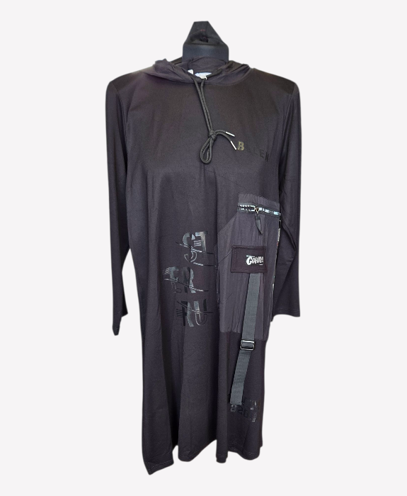 Pomme Rouge Tunic with Hood And Large Pocket