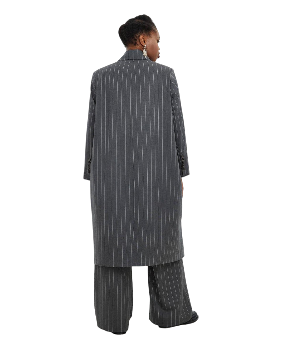 Mat Pants - Grey Pinstripe