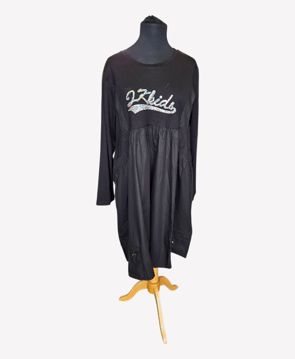 Pomme Rouge Tiered Tunic Dress with Bling Detail